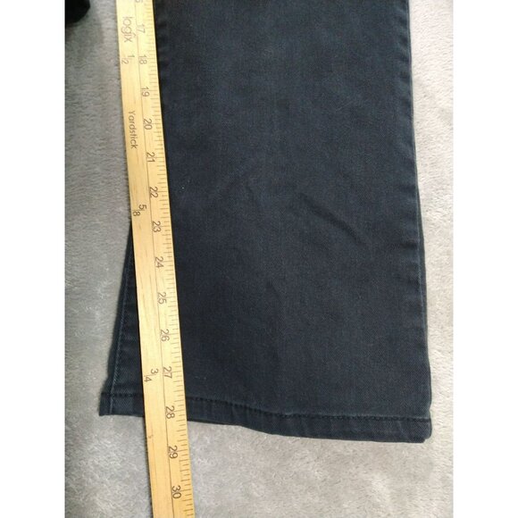 Levis 550 Jeans Womens 14 Black Denim Relaxed Fit Boot Cut High Rise Stretch - Picture 5 of 8